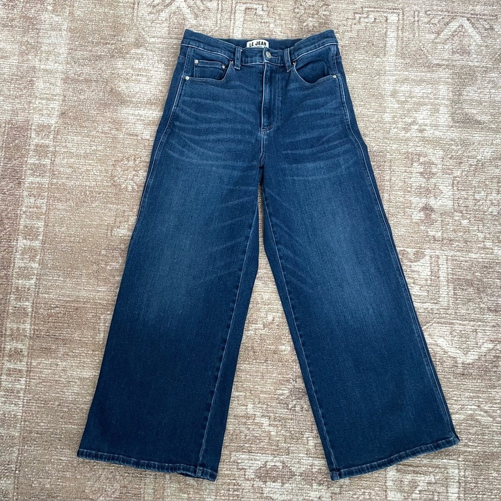 ‼️LE JEAN‼️Women's Crop Wide-Leg Jeans, Size 28